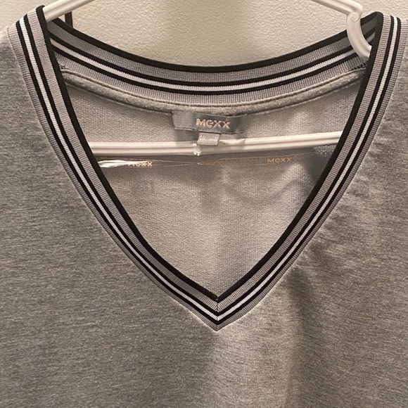 Mexx Grey Varsity High-Low Sweater - Picture 2 of 4